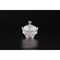 CC Home Furnishings 4.5” Crystal Clear Hand Blown Glass Jar with Finial Lid